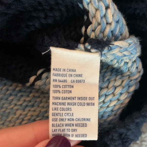 American eagle SMALL NWT blue stripe sweater - Picture 3 of 3